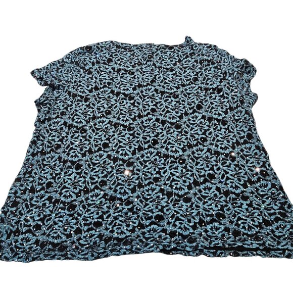 Short sleeve Sparkly Tee 1X - Picture 2 of 4